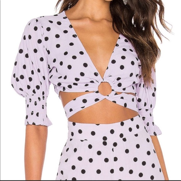 Tularosa Tops - 🎉HP🎉TULAROSA Nanette Polka Dot Top